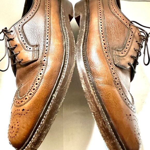 FLORSHEIM Royal Imperial 5Nail V Cleat 93602 Oxford Wingtp Size 10 C - Picture 4 of 8